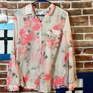 Women’s button down lightweight blouse